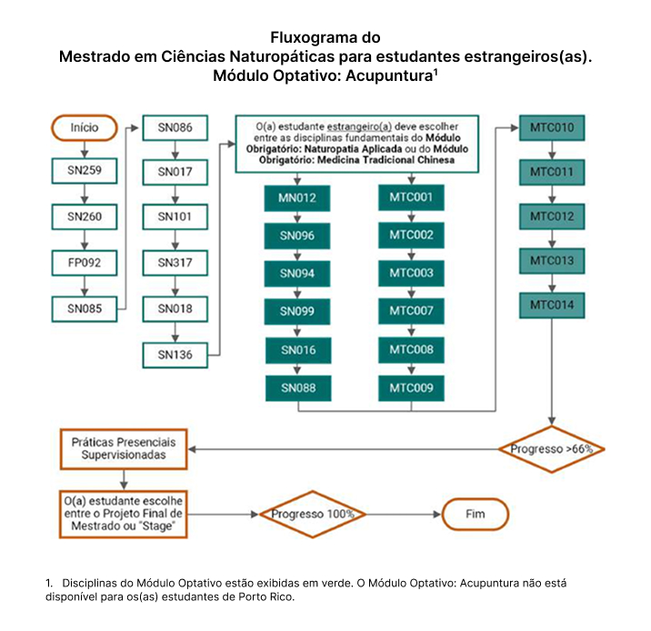 Mestrado em Ciências Naturopáticas para estudantes estrangeiros(as). Módulo Optativo: Acupuntura